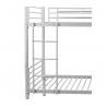 China Durable Safety Modern Iron Bunk Beds With Sturdy Metal Frame And Ladder factory