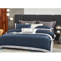 Quality Organic 100% Embroidered Bamboo Bedding Sets Luxury Blue for sale