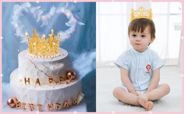 cake topper and crown for boys