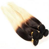 China Soft Smooth Colorful Ombre Hair Extensions , 12 - 30 Inch Straight Remy Hair Weave factory