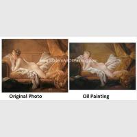 China Traditional Nude Woman Portrait / Canvas Art Portrait Brush Strokers Photo Montage for sale