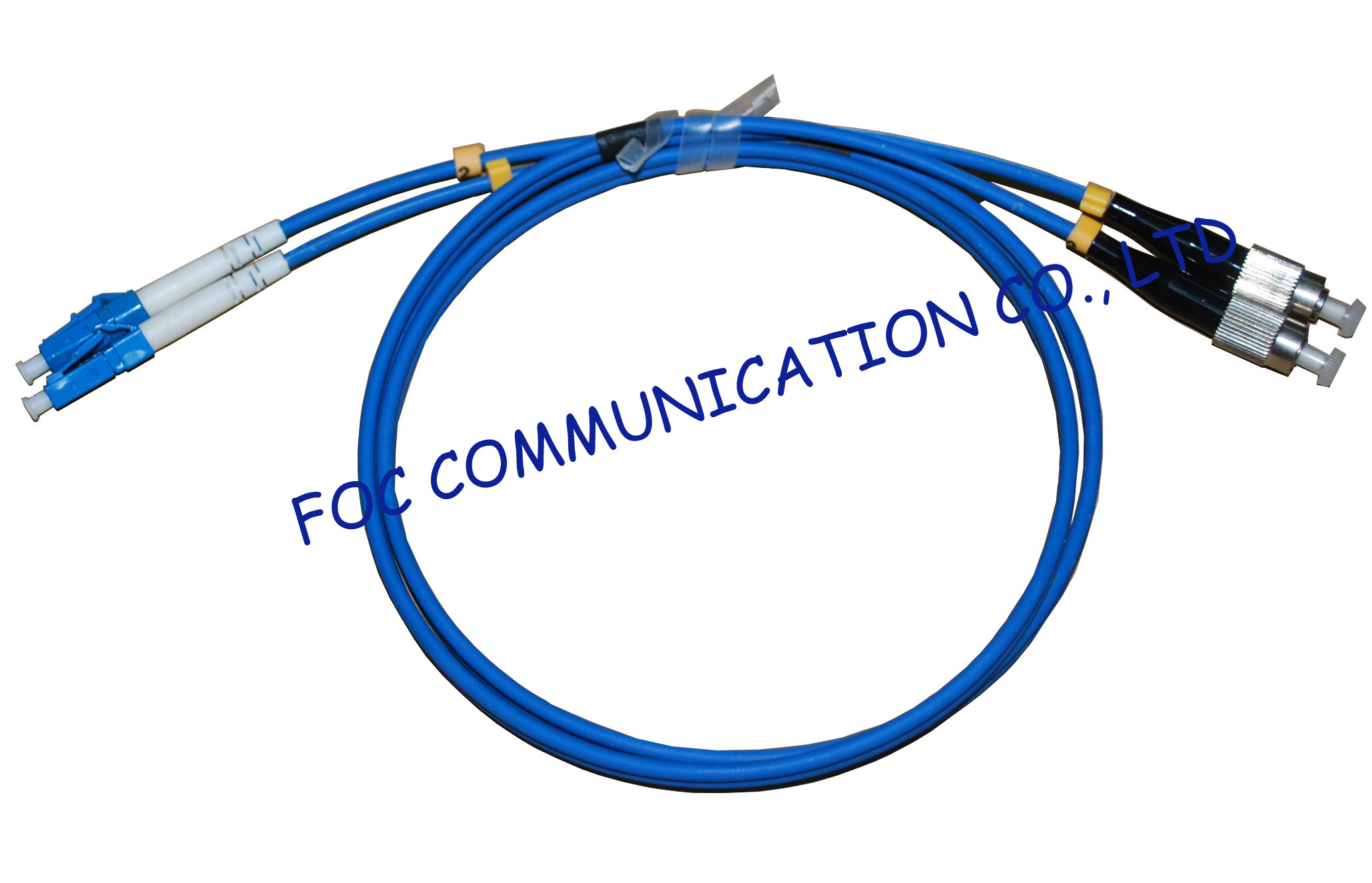 China Armored LSZH Fiber Optic Patch Cable LC - FC Duplex Anti rodent factory