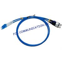 China Armored LSZH Fiber Optic Patch Cable LC - FC Duplex Anti rodent for sale