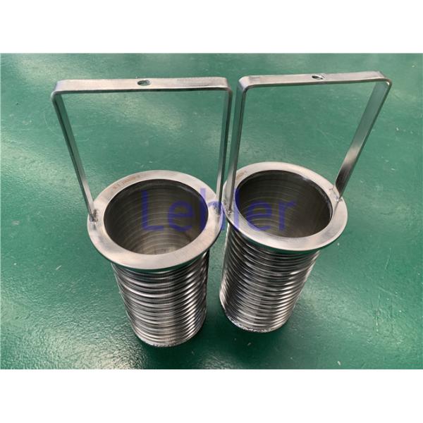 Quality Wedge Wire Basket Wire Screen Dia 98mm From Inside To Outside For Pipeline Strainer for sale