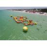 China Mayan Beach Inflatabled Aqua Park / Floating Obstacle Course For Rental factory
