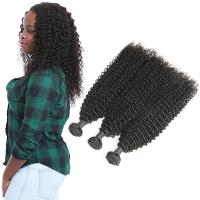 China Grade 9A Kinky Baby Remy Curly Hair Extensions 3 Bundles Raw Human Hair factory