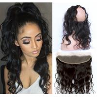 Quality 360 Lace Frontal Lace Curly Human Hair Wigs Body Wave Natural Hairline for sale