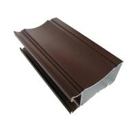 China Glass Sliding Window Aluminum Accessories, 6063 Customized Brown Powder Coated factory