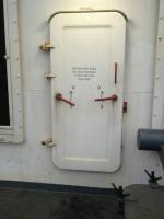 China Water Tight Marine Doors / Ship Access Door With Round Window Handle Quick Open factory
