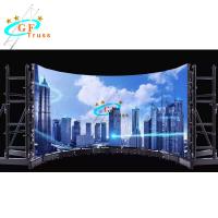 China Silver Black Ladder Shape LED Screen Truss 500*1000mm Size factory