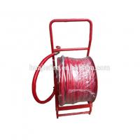 China Synthetic Rubber Manual Fire Hose Reel Roller 525mm Fire Fighting Equipment for sale