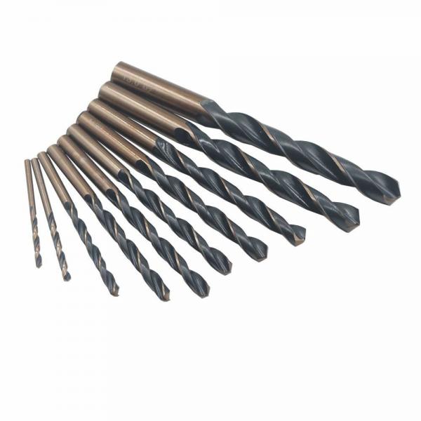 Quality Metric M35 Cobalt Steel HSS Twist Drill Bits Straight Shank Spiral Flute Type for sale