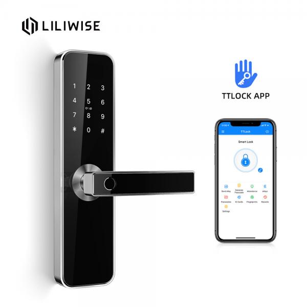 Quality DC 6V Wireless Electronic Door Locks Touch Screen Control Maneuverable Fingerprint Bluetooth Function for sale