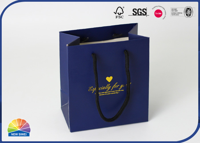 China Gold Shining 200gsm Coated Paper Gift Bag Jewel Luxury Paper Bag factory
