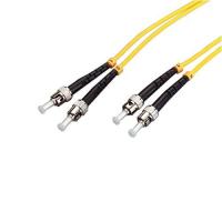 China 3M ST TO ST Single Mode Fiber Optic Patch Cord , Yellow Color factory