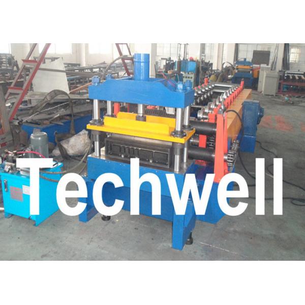 Quality GCr15 Steel Cable Tray Roll Forming Machine For Storage Rack , Rack Beam 12-15m for sale