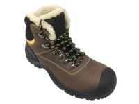 China Size Customized Industrial Work Boots Artificial Fur Lining Warm Keeping For Skier factory