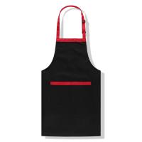 China Custom Cotton Bib Apron Cooking Kitchen Apron Restaurant Aprons With Pockets for sale