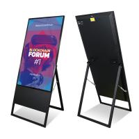China 55 inch  1000 nits window front LCD display android system with content management software factory