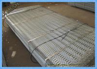China Hot Dipped Galvanised Expanded Metal Mesh , Expanded Stainless Steel Mesh Grill For Fencing / Fiji factory