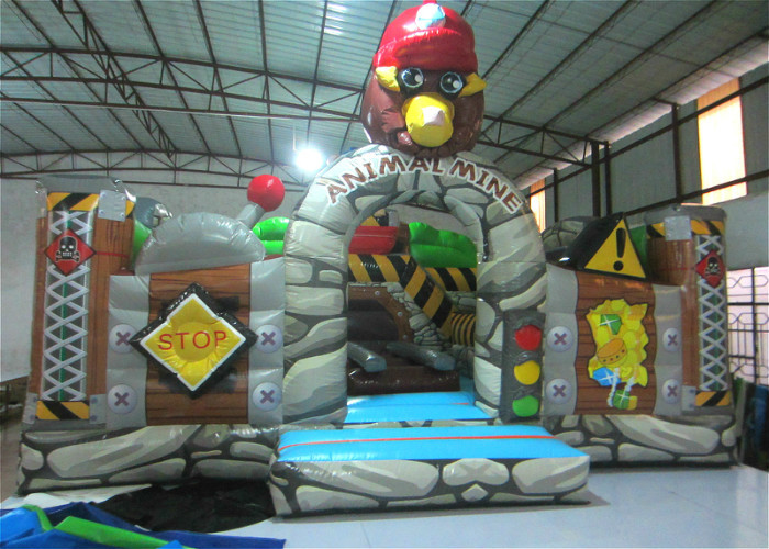 China New The Gorilla Inflatable Fun City Animals The construction inflatable Amusement Park For Children under 12 years factory
