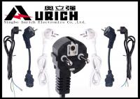China White / Black 250V 16A Electric Dryer Power Cord Two Prong VDE RoHS Certifications factory