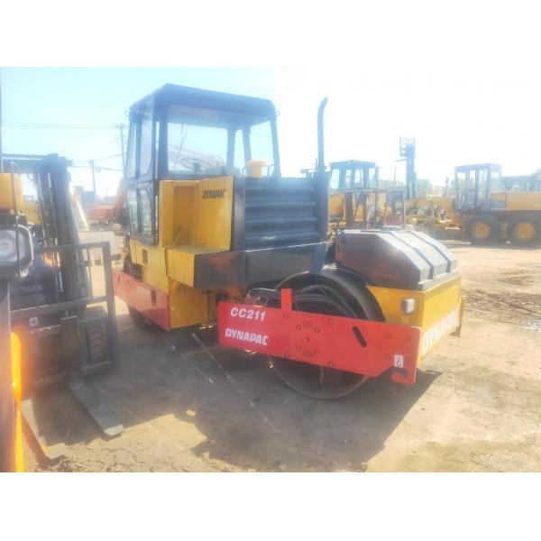 Quality Sweden Dynapac Cc211 Road Roller Second Hand Vibratory Smooth Double Drum Roller for sale