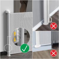 China Easy Install Mesh Retractable Baby Gate Pet Safety Door Gate Baby Barrier factory