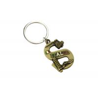 Quality Laser Engraving Letter Key Ring 4mm Thick Souvenir Keychain Metal Ring for sale