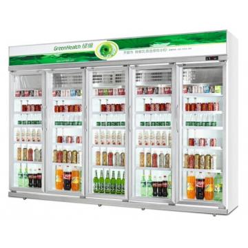 Quality 5 Layer And Adjustable Shelf Commercial Beverage Cooler 400L / 800L / 1220L for sale