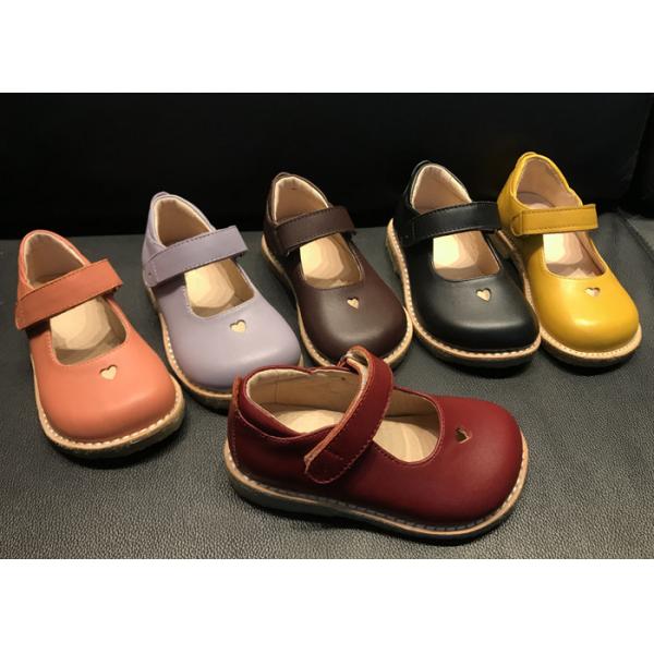 Quality First Layer Cowhide Stylish Kids Shoes for sale