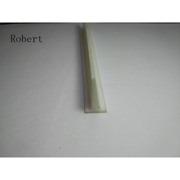 Quality White Color Polyurethane Conveyor Belt Extrusion Profiles For Guiding And Tracking for sale