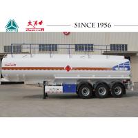 Quality Durable Fuel Transfer Tank Trailer , Three Axle Trailer 40000 Liters Capacity for sale