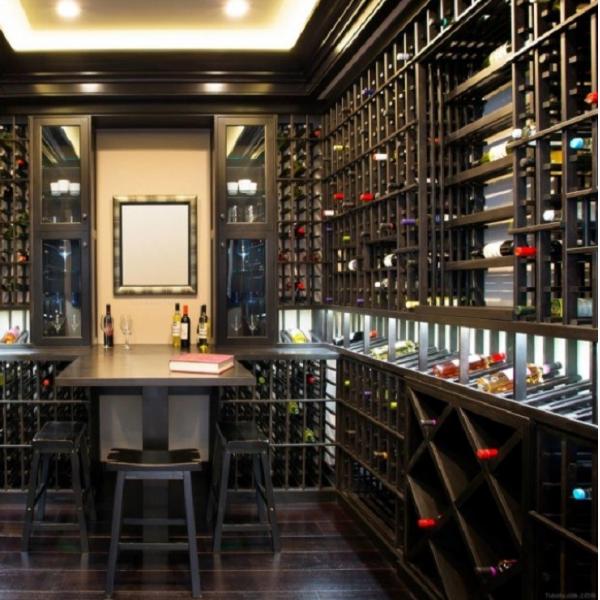 Quality Luxury Style Metal Wine Cabinet Whole Wine Cellar Customization High Volume for sale