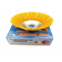 China Yellow Bristle Brushcutter Head 8 Inch Nylon Weed Brush , Road Sweeper Brushes factory