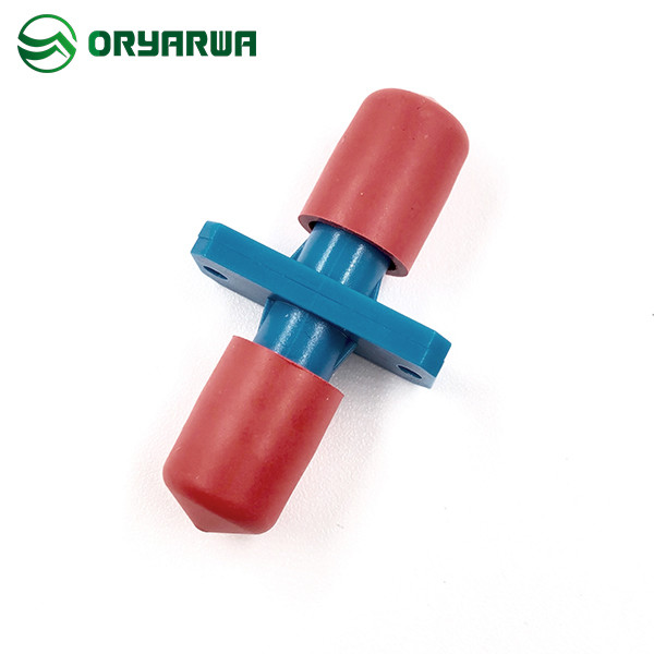 Quality ODM Plastic Housing ST Fiber Optic Coupler Types Simplex Red Dust Cap for sale