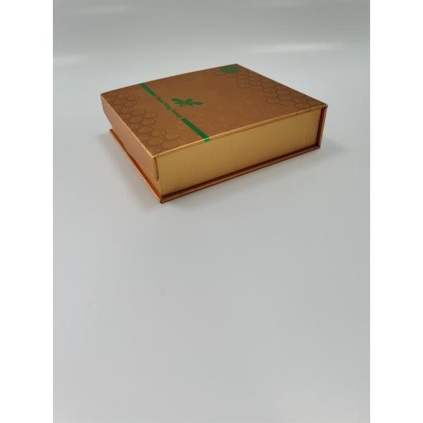 Quality Golden Custom Embossed Boxes Aseptic Flat Pack Cardboard Boxes Degradable for sale