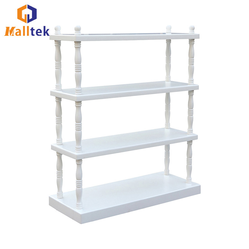 China 4 Layers Customized Wood / Metal Garment Hanger Rack For Cloth Display factory