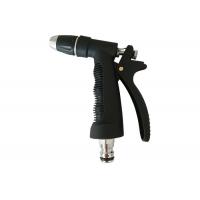 Quality Black Color Metal Water Spray Gun , Metal Garden Hose Spray Gun High Reliability for sale