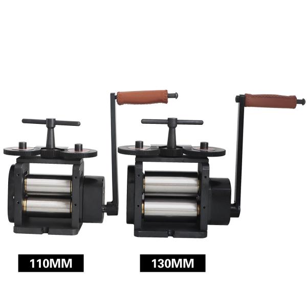 Quality 110/130mm Manual Jewellery Rolling Machine Adjustable Press Thickness for sale