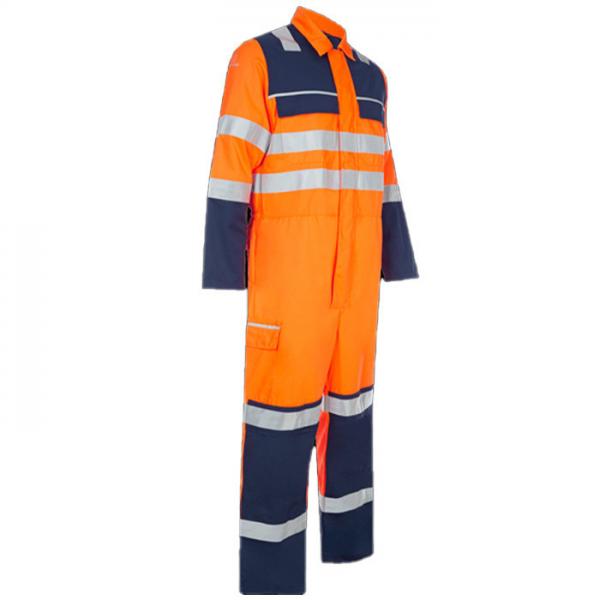 Quality Fire Retardant Reflective Safety Coveralls Cotton Hi Vis Waterproof Coveralls for sale