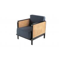 China Linen Fabric Caned Back lounge Chairs Luxury Star Hotel Furniture factory