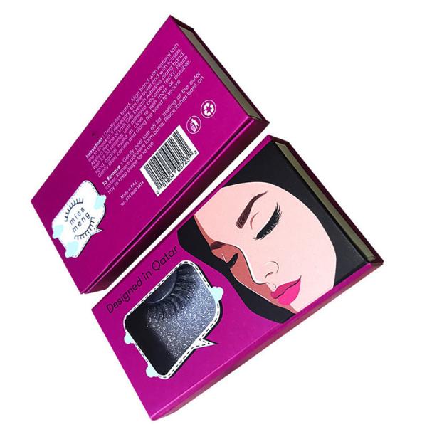 Quality Folding Magnetic Luxury Cardboard Box With Logo False Eyelashes Packaging for sale