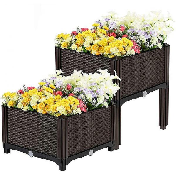 Quality Multifunctional elevated Plastic Raised Planters On Legs For Outdoor Backyard for sale