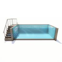 China Customizable Function Tempered Float Glass Sheet for Customized Swimming Pools Durable for sale