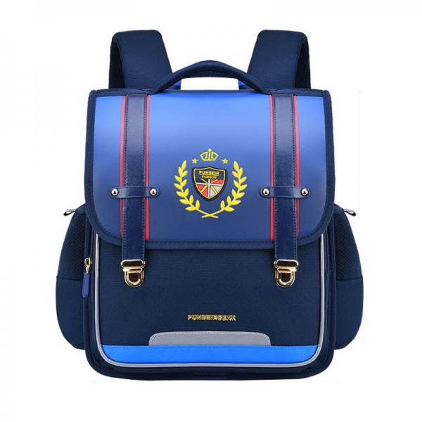 Quality Orthopedic Leather School Backpacks Boy Girl School Bag Large Capacity for sale