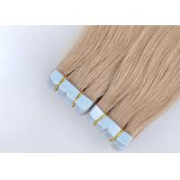China Double Weft Tape In Human Hair Extensions , European Tape In Hair Extensions factory
