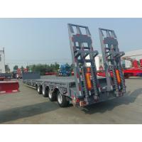 China 28 Tons Two Speed Low Loader Trailer With Landing Gear 12500*3000*1750mm factory