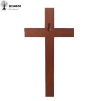 China Customized Color Handmade Wooden Crosses Wall Hanging With Crochet Hooks factory