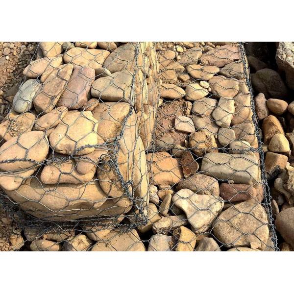 Quality Retaining Wall Systems Gabion Wall Baskets 80×100mm 100×120mm Aperture for sale